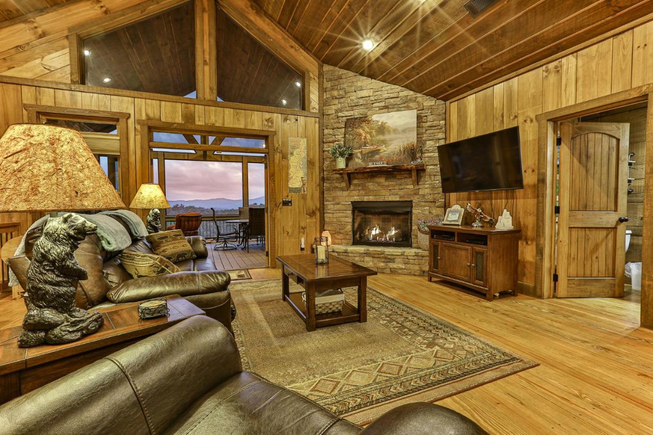 Eagles Crest - Long Range Layered Mountain Views In Peaceful Neighborhood! Villa Mineral Bluff Eksteriør billede