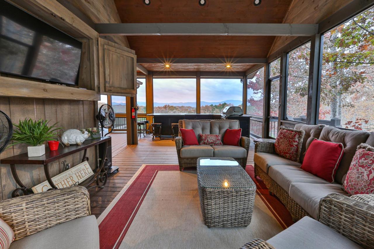 Eagles Crest - Long Range Layered Mountain Views In Peaceful Neighborhood! Villa Mineral Bluff Eksteriør billede